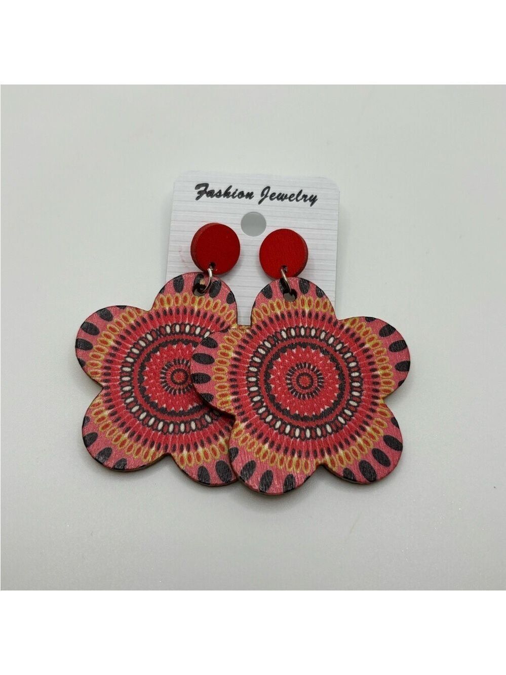 ✨5/$25✨ Red Floral Fashion Earrings
